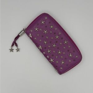 Jimmy Choo Star Studded Long Zippy Wallet